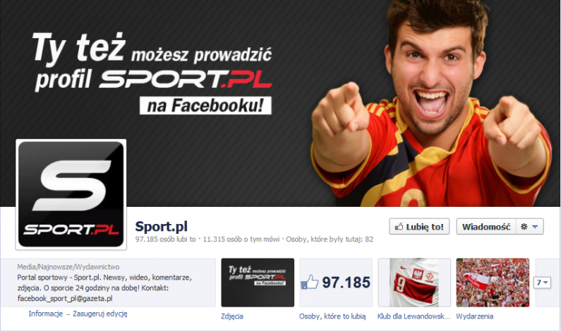 Fani poprowadzą profil Sport.pl na Facebooku