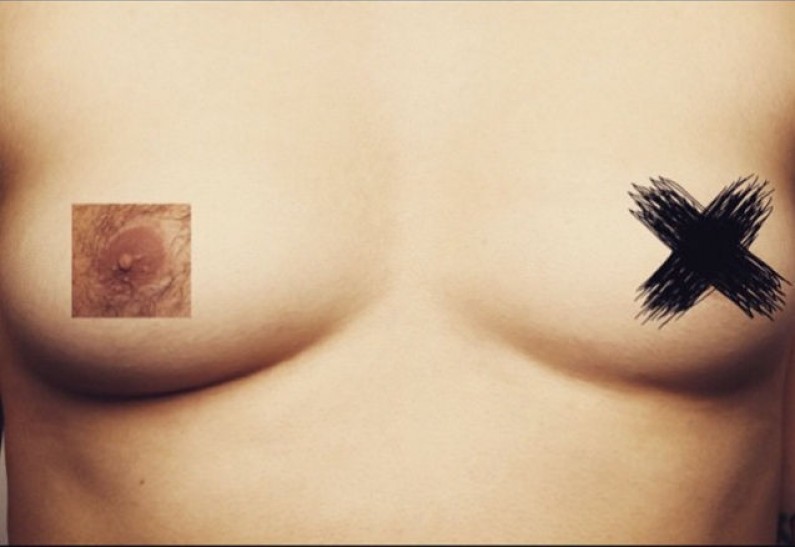 Kobiety topless z męskimi sutkami – nowa akcja na Instagramie