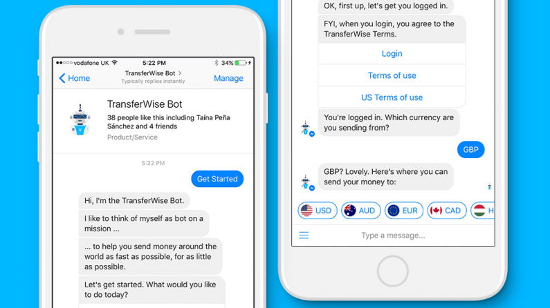 Nowy bot na Messengerze umożliwia przesyłanie pieniędzy