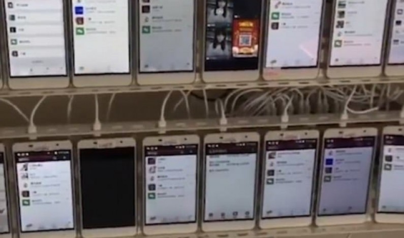 10 000 telefonów na “farmie lajków” w Chinach