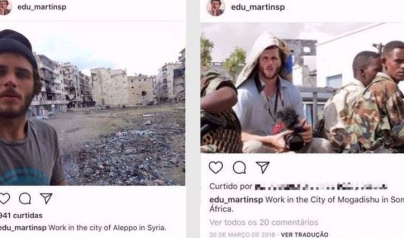 Brazylijski fotograf wojenny publikujący na Instagramie to kolejny fake