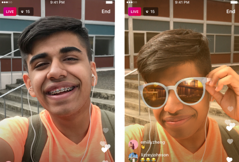 Instagram wprowadza filtry na twarz w relacjach na żywo