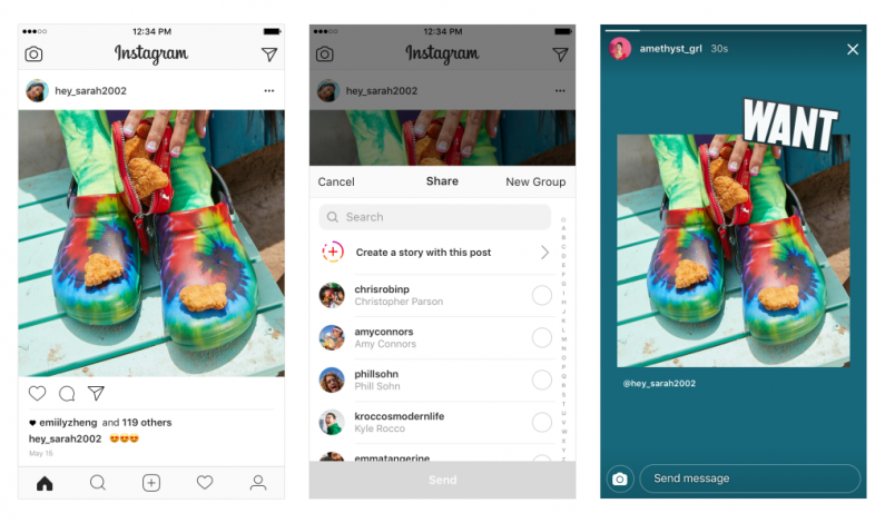 Instagram wprowadza możliwość repostowania treści z innych profili w Stories