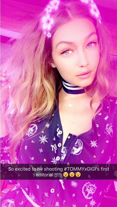 Gigi Hadid/Snapchat, fot. teenvogue.com