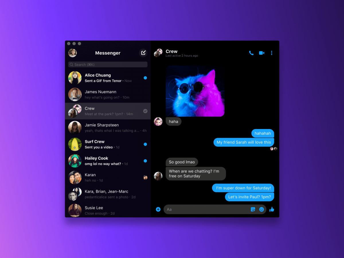 Messenger Na Duzym Ekranie Facebook Udostepnil Aplikacje Na Komputery Socialpress