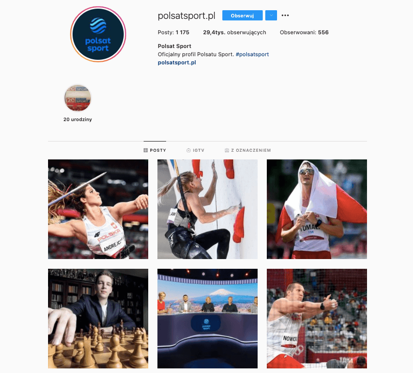 Polsat Sport Instagram